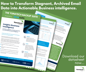 how to transform stagnant, archived email data into actionable business intelligence.