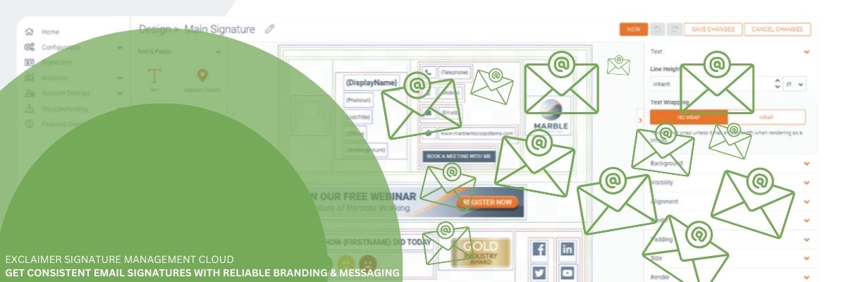 exclaimer signature management cloud get consistent email signatures with reliable branding and messaging